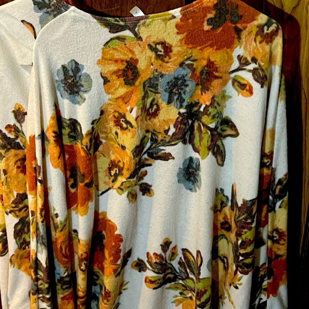Emerald Floral Cardigan with Zenana Tank Top